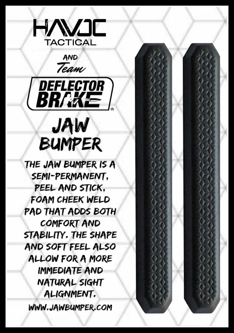 Jaw Bumper Cheek Weld Pad: Adds Comfort and Stability, Resulting in More Immediate and Natural Sight Alignment. 2 Parts Included. Fits Most Rifle Stocks with Less A Rounded Surface