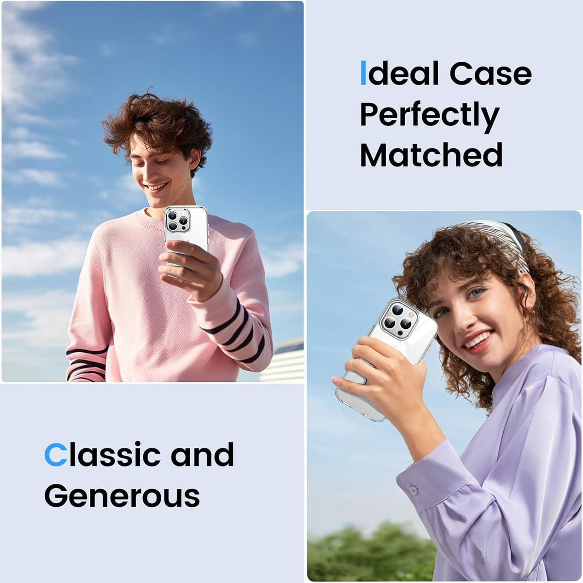 Temdan Clear Magnetic Phone Case