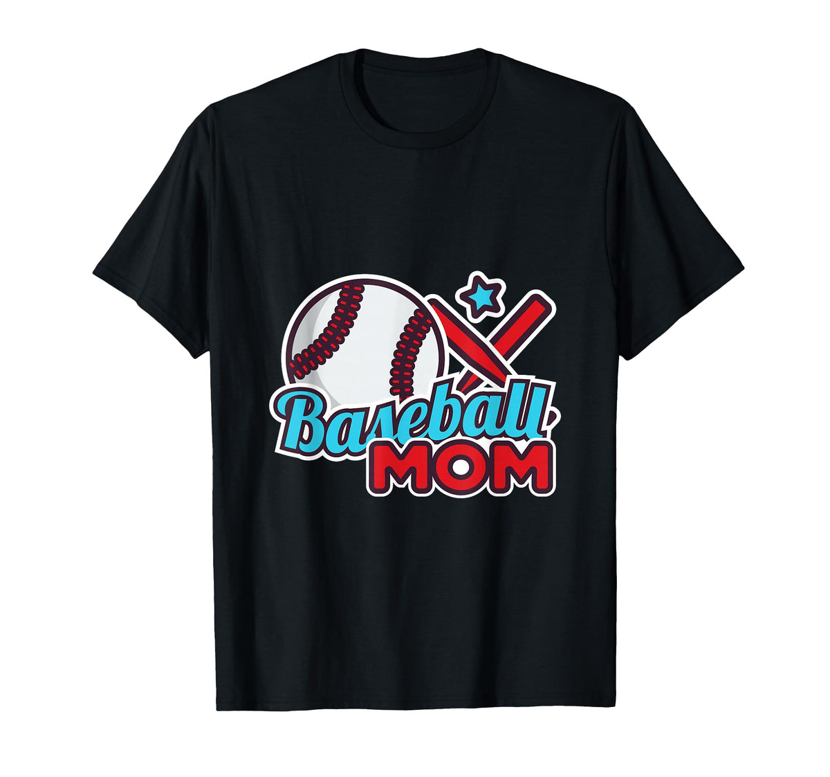 Baseball Event Mom Mothers Day T-Shirt - Casual Everyday Wear Unisex