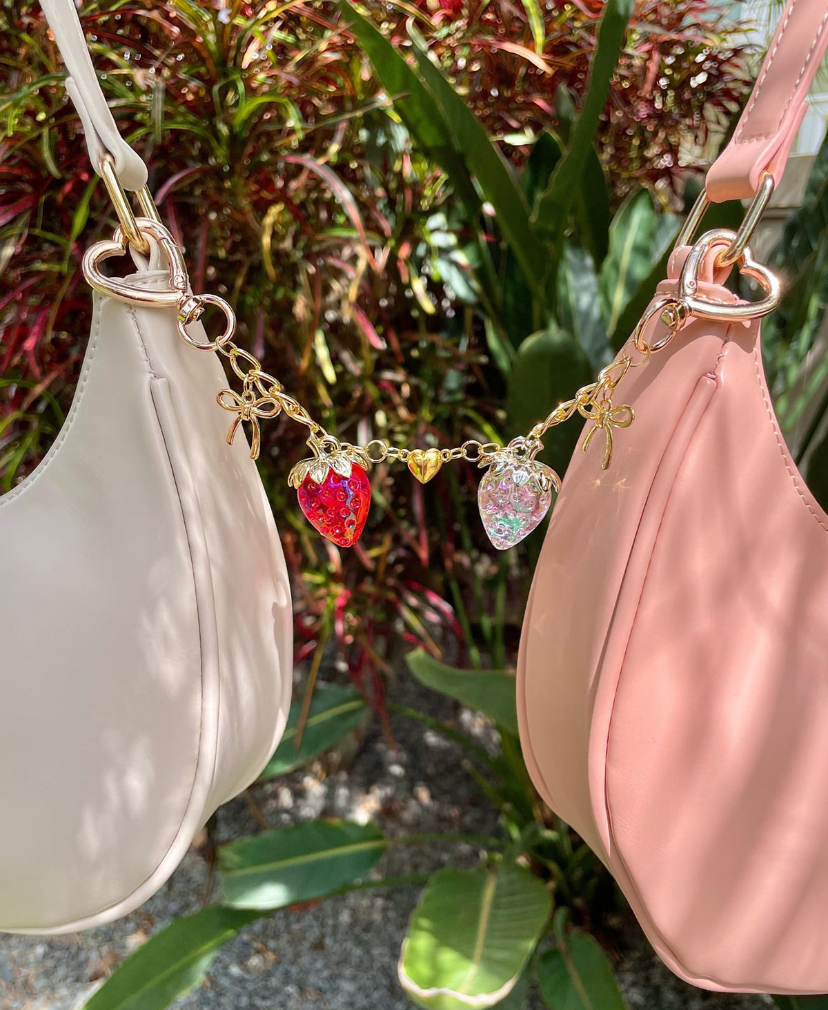 LAEKOU Strawberry Charm for Purse or Backpack