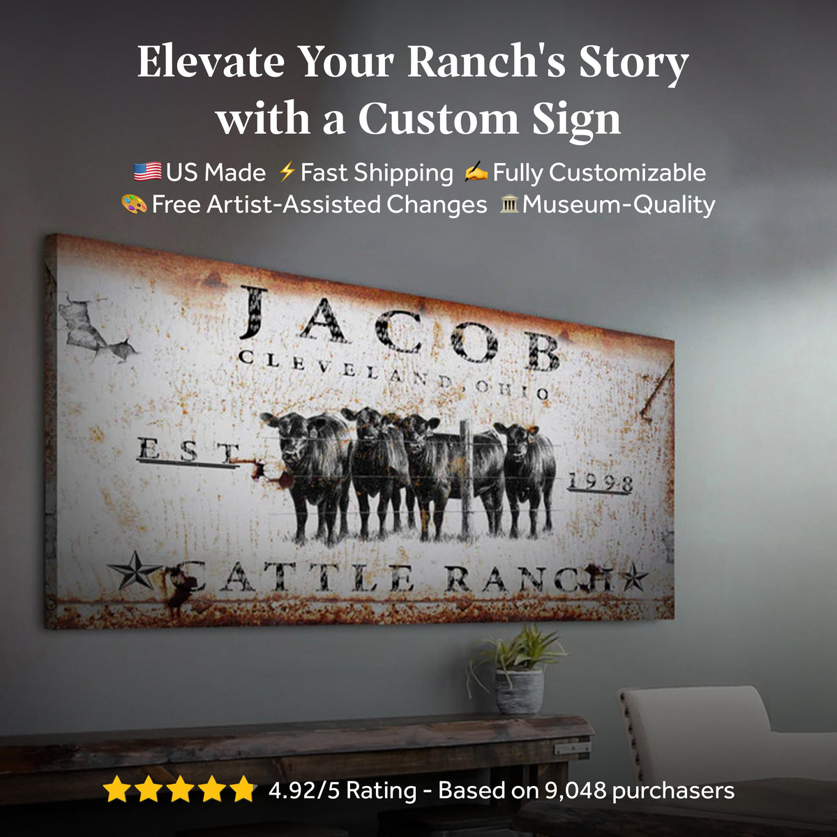 Cattle Ranch Sign
