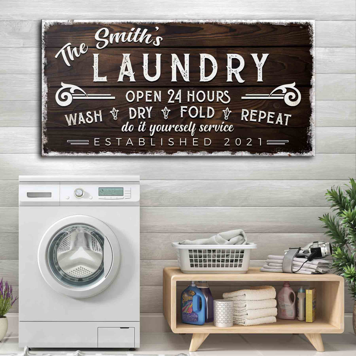 Personalized Laundry Room Sign