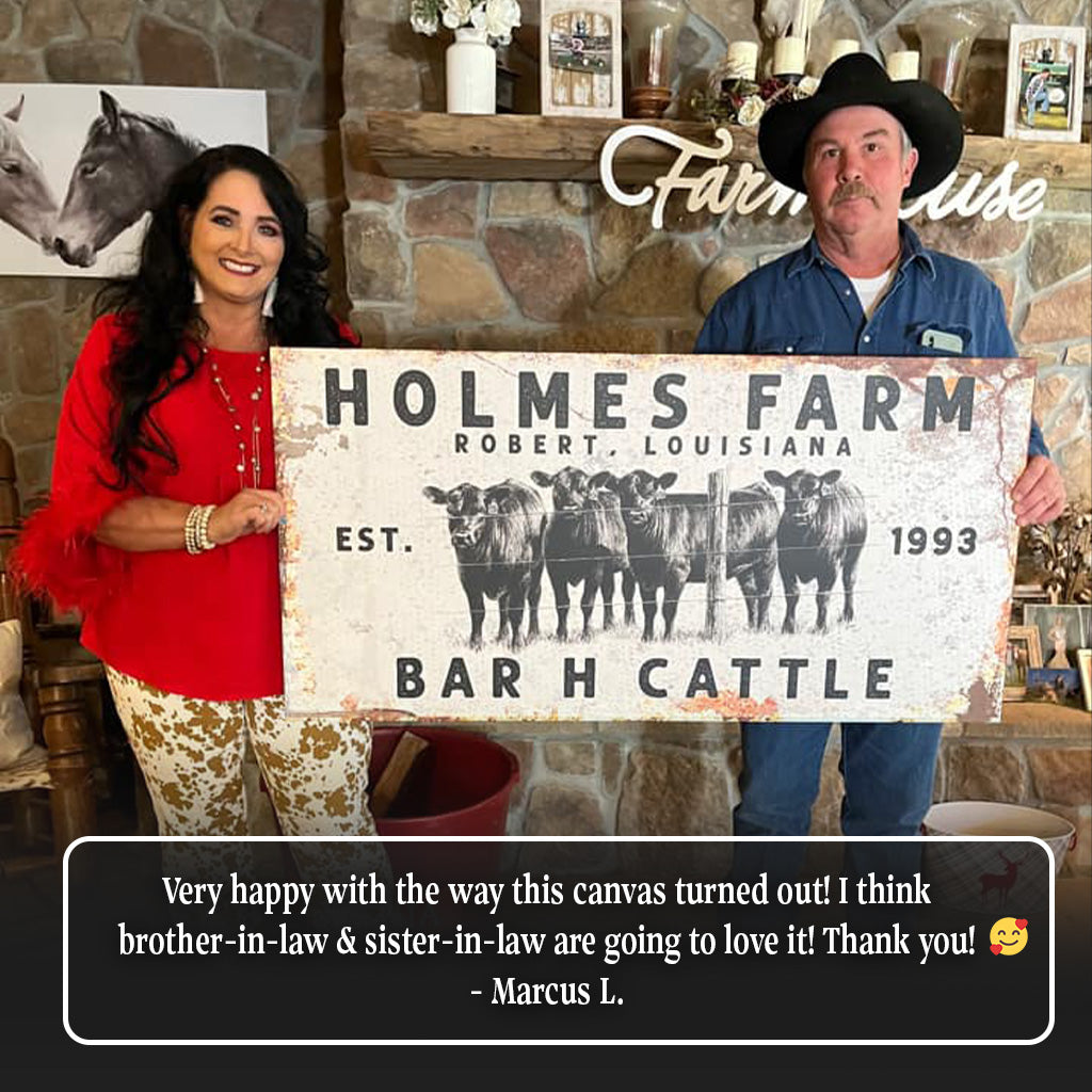 Cattle Ranch Rustic Sign