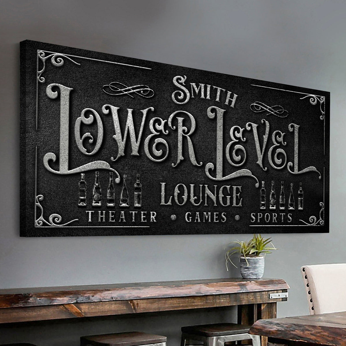 Personalized Lower Level Sign