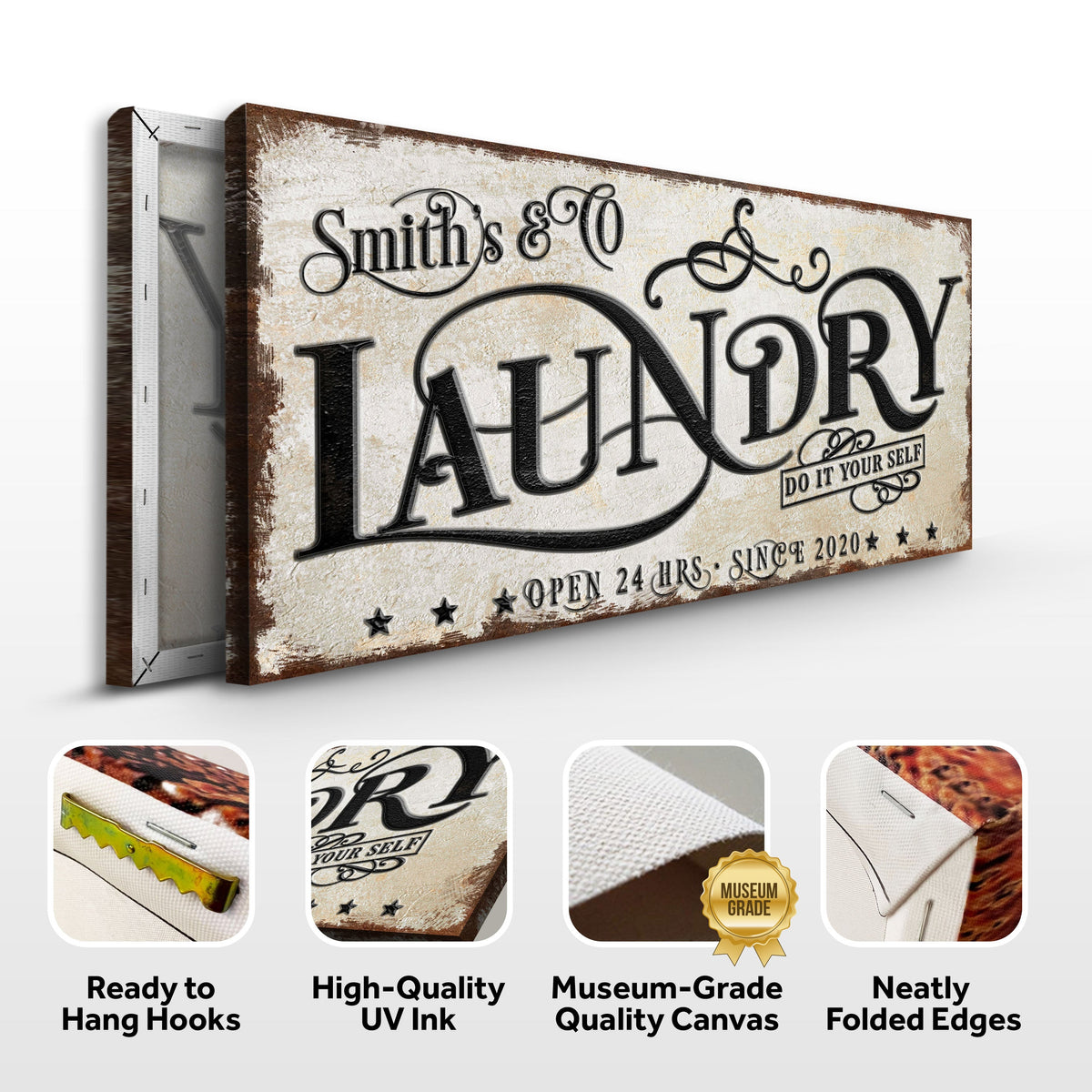 The Laundry Room Sign VI