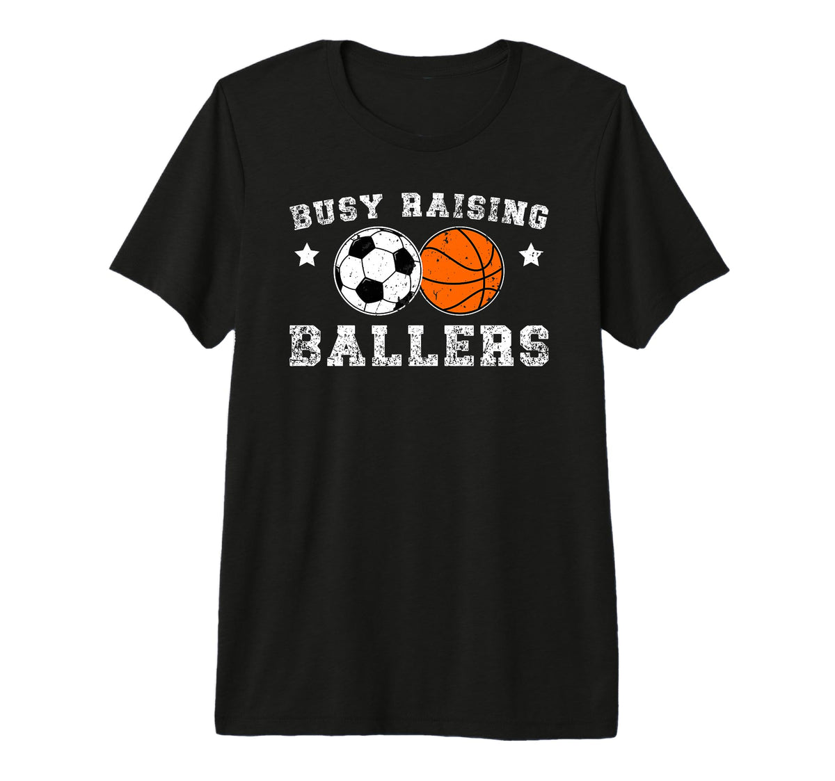 Mens Busy Raising Ballers Basketball T-Shirt - Custom Art Print Unisex