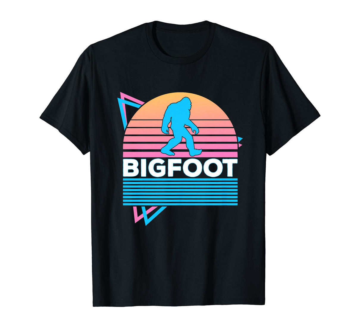 Bigfoot Vaporwave Aesthetic T-Shirt - Streetwear Style for Adults