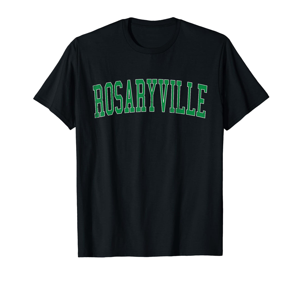 Rosaryville Md Distressed Green T-Shirt - Streetwear Style Men Women