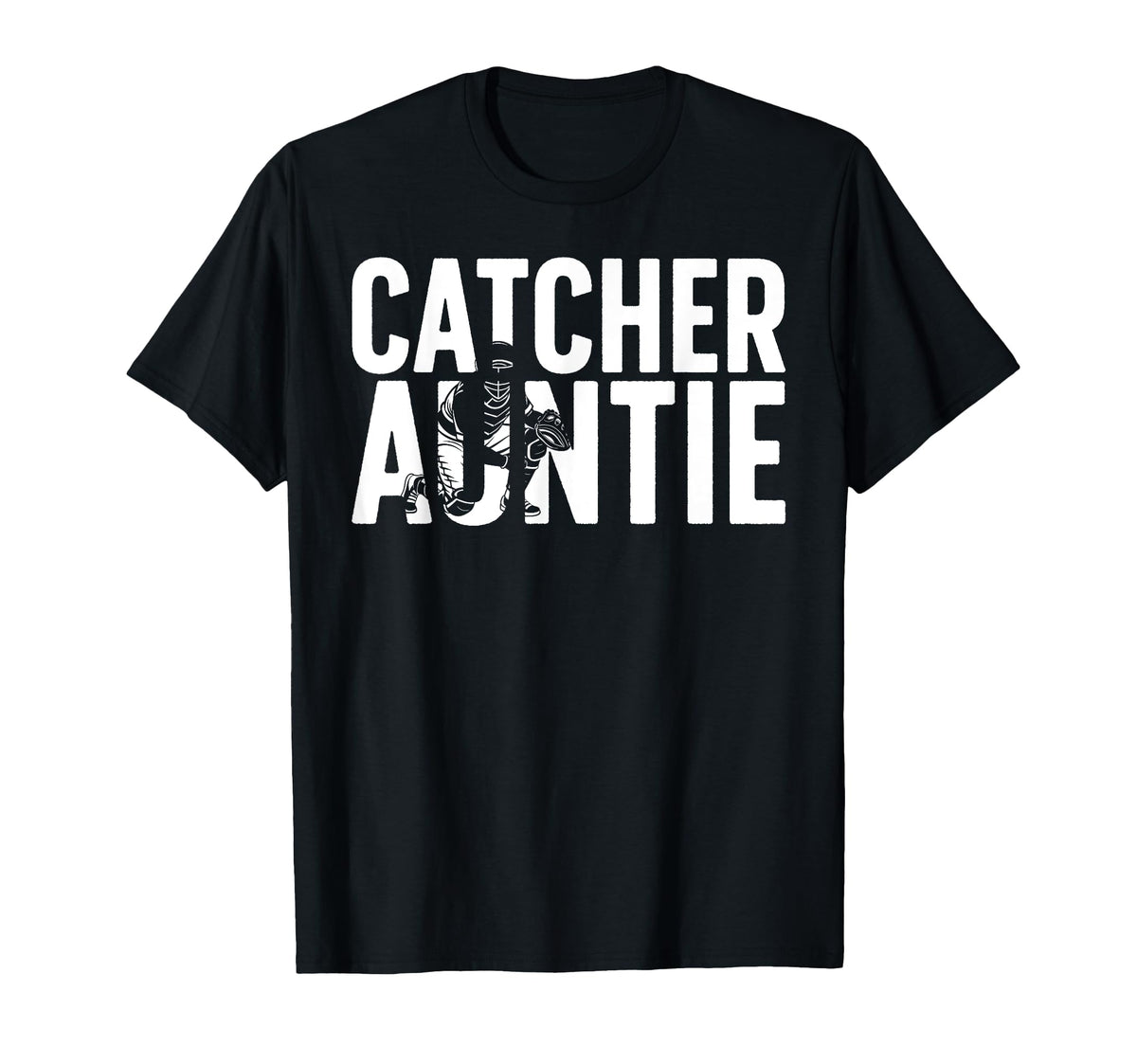 Baseball Catcher Auntie Baseball T-Shirt - Streetwear Style Men Women