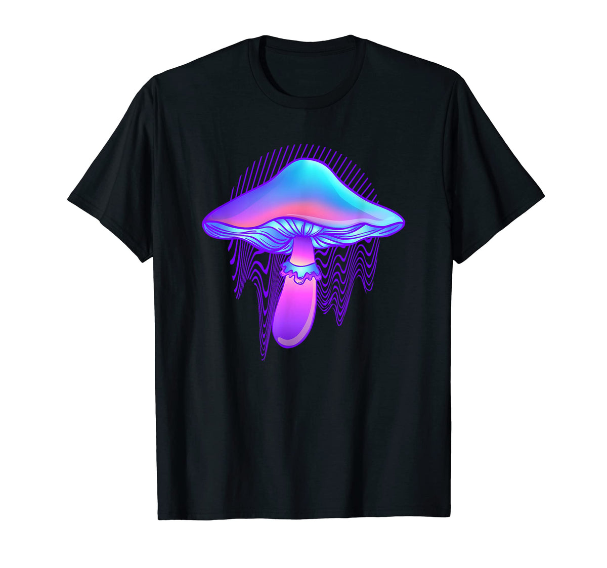 Fungi Vaporwave Aesthetic Mushroom Artsy T-Shirt - Unique Graphic Men Women