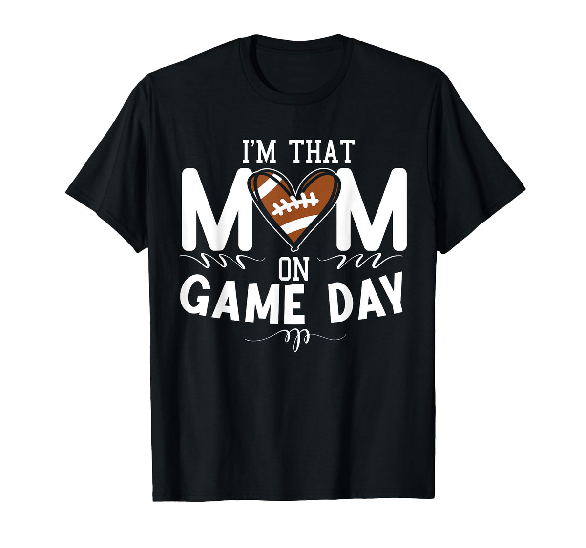 Im That Mom Gameday American Football T-Shirt - Custom Art Print Unisex