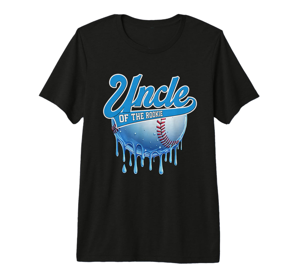 Mens Uncle Rookie 1St Birthday Baseball T-Shirt - Graphic Print Men Women