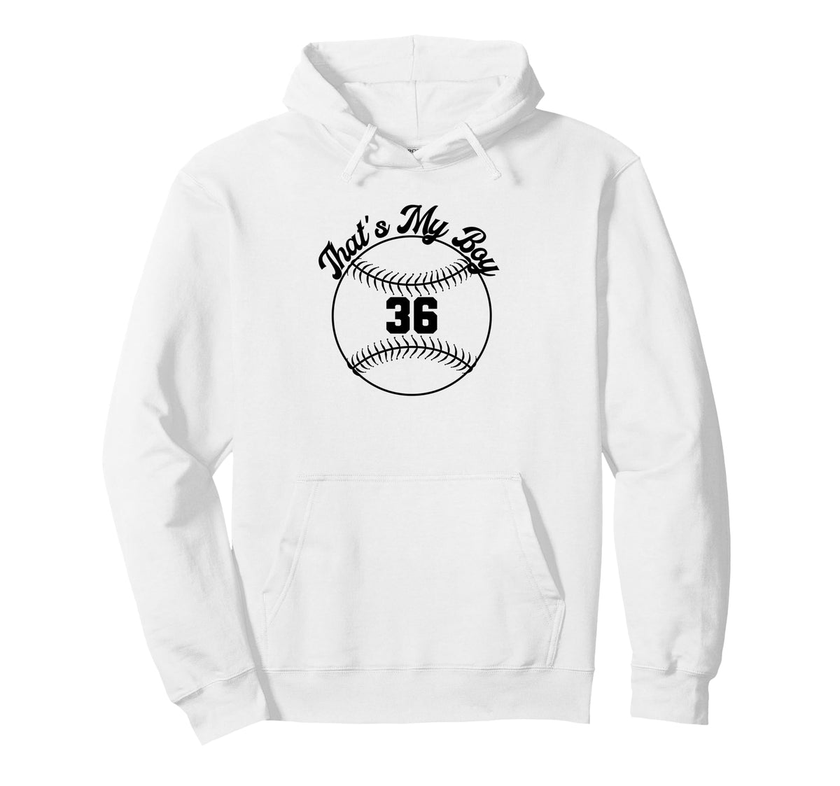 Thats My Baseball Number 36 Hoodie - Streetwear Style Men Women
