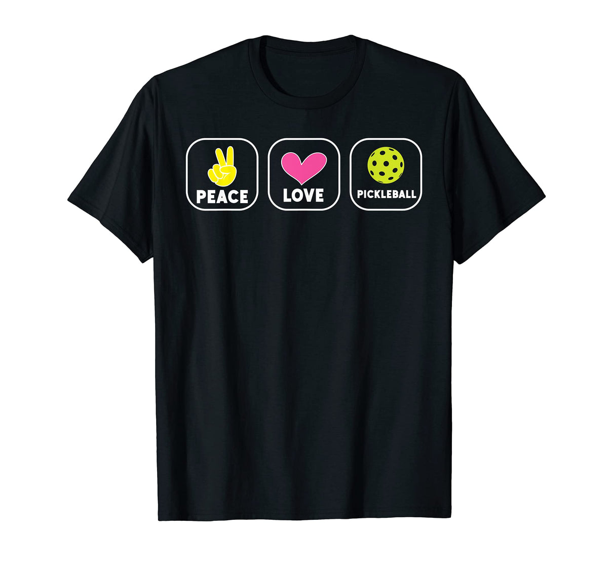 Nice Pickleball Peace Love Pickleball T-Shirt - Streetwear Style Unisex