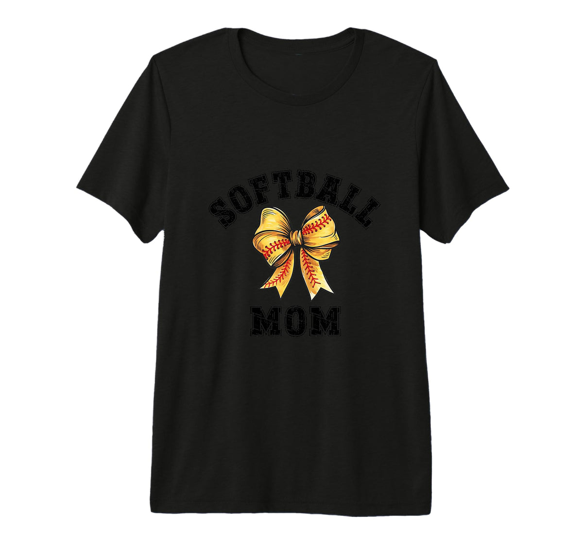 Coquette Softball Mom Bow Game Day T-Shirt - Streetwear Style Men Women