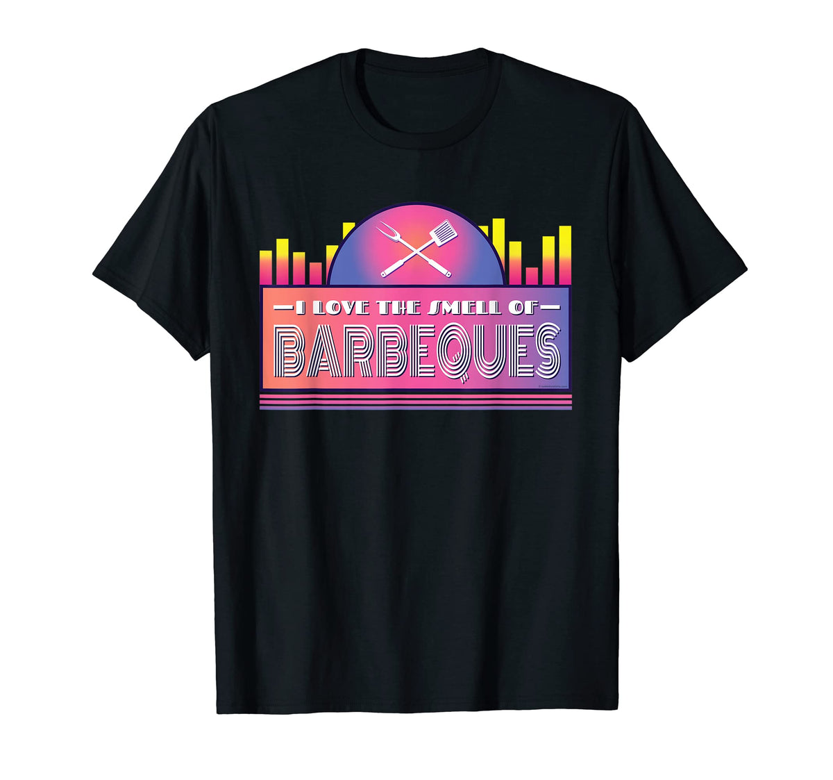 I Love Smell Bbq Funny Vaporwave T-Shirt - Aesthetic Graphic Men Women