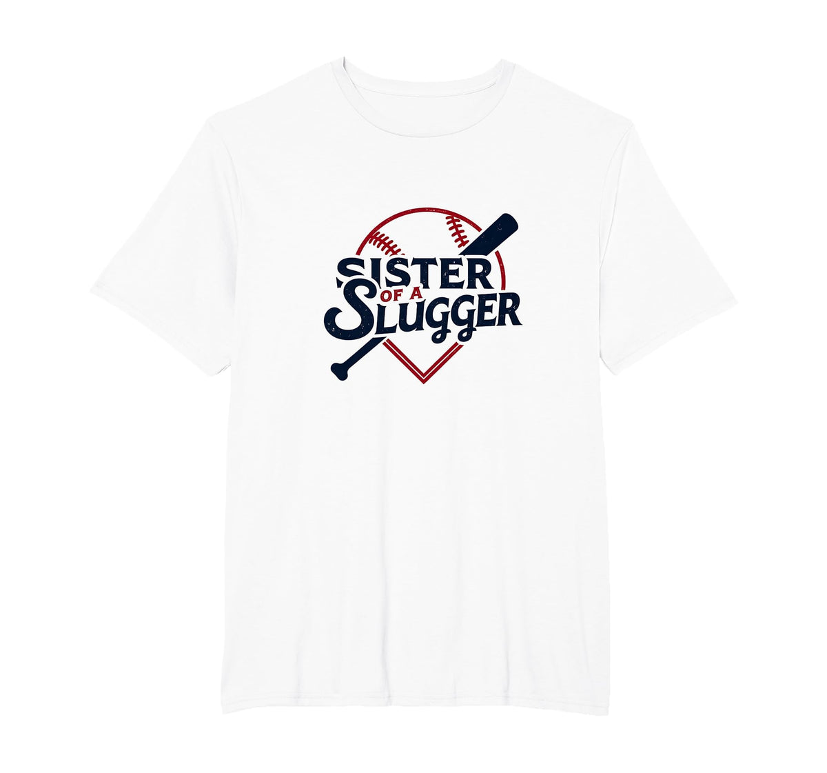 Baseball Sister Sister Slugger Sports T-Shirt - Minimalist Print Unisex