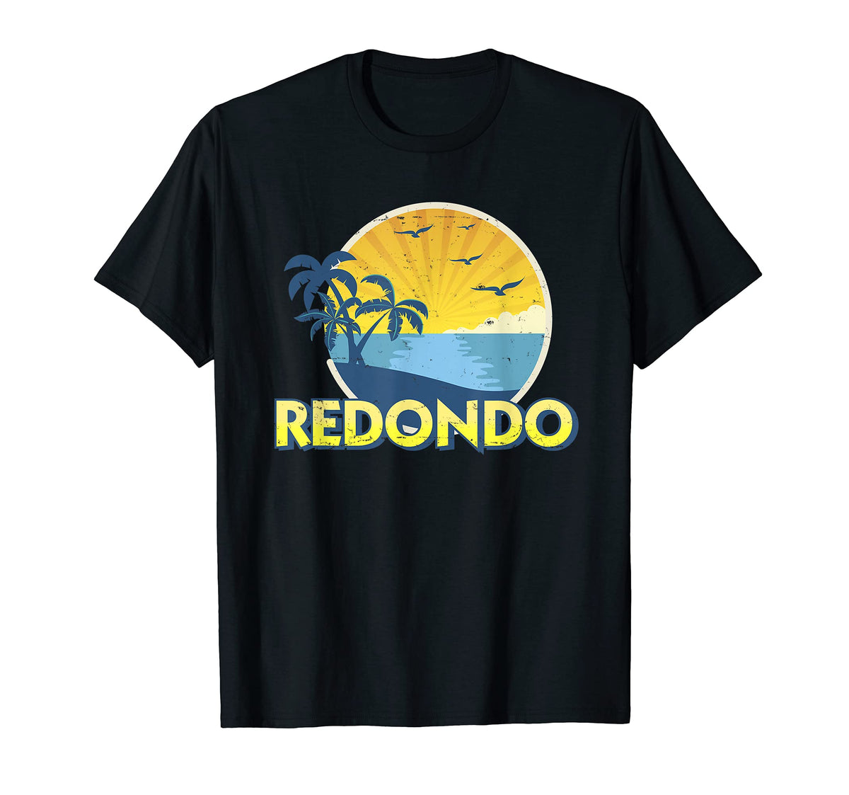 Redondo Beach California Surfing 70S T-Shirt - Streetwear Style Unisex