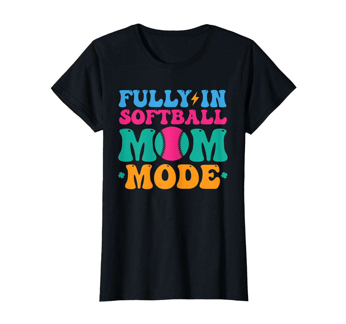 Softball Mom Mothers Day Baseball T-Shirt - Minimalist Print Men Women