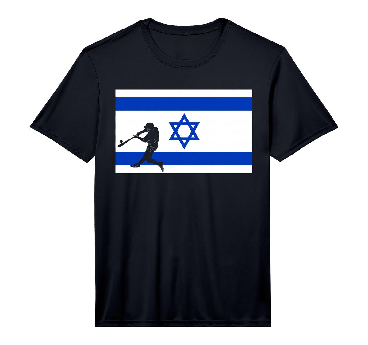 Baseball Game League Israel Flag Jewish T-Shirt - Aesthetic Graphic Unisex