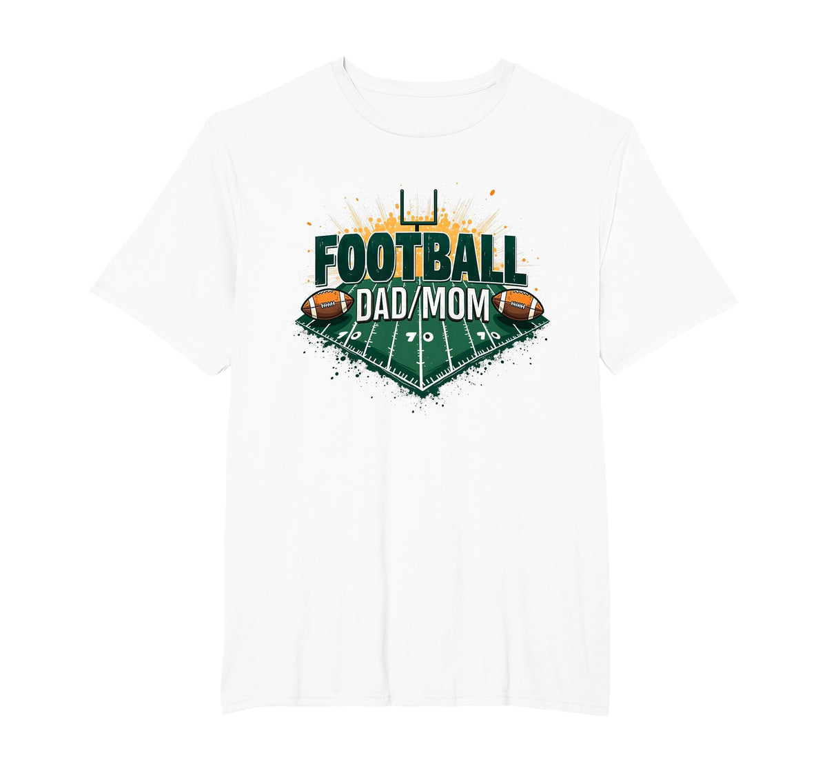 Football Dad Mom Proud Parent Game Day T-Shirt - Graphic Print Unisex