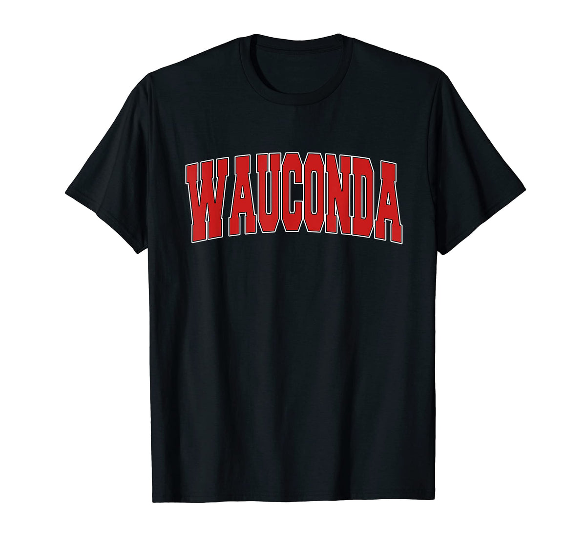 Wauconda Il Illinois Varsity Usa T-Shirt - Casual Everyday Wear Unisex