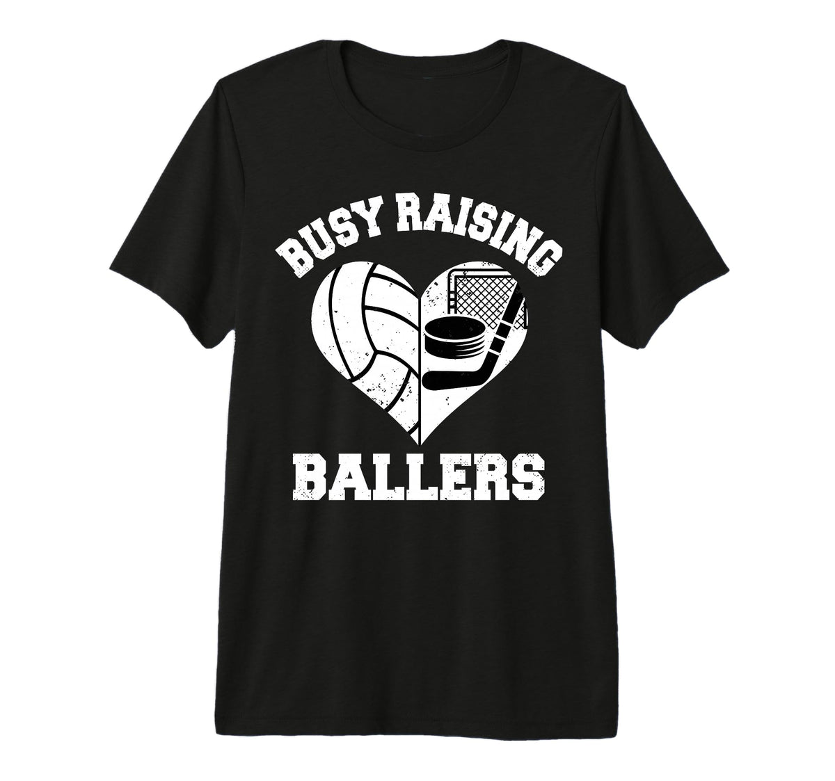 Busy Raising Ballers Volleyball Hockey T-Shirt - Custom Art Print Unisex