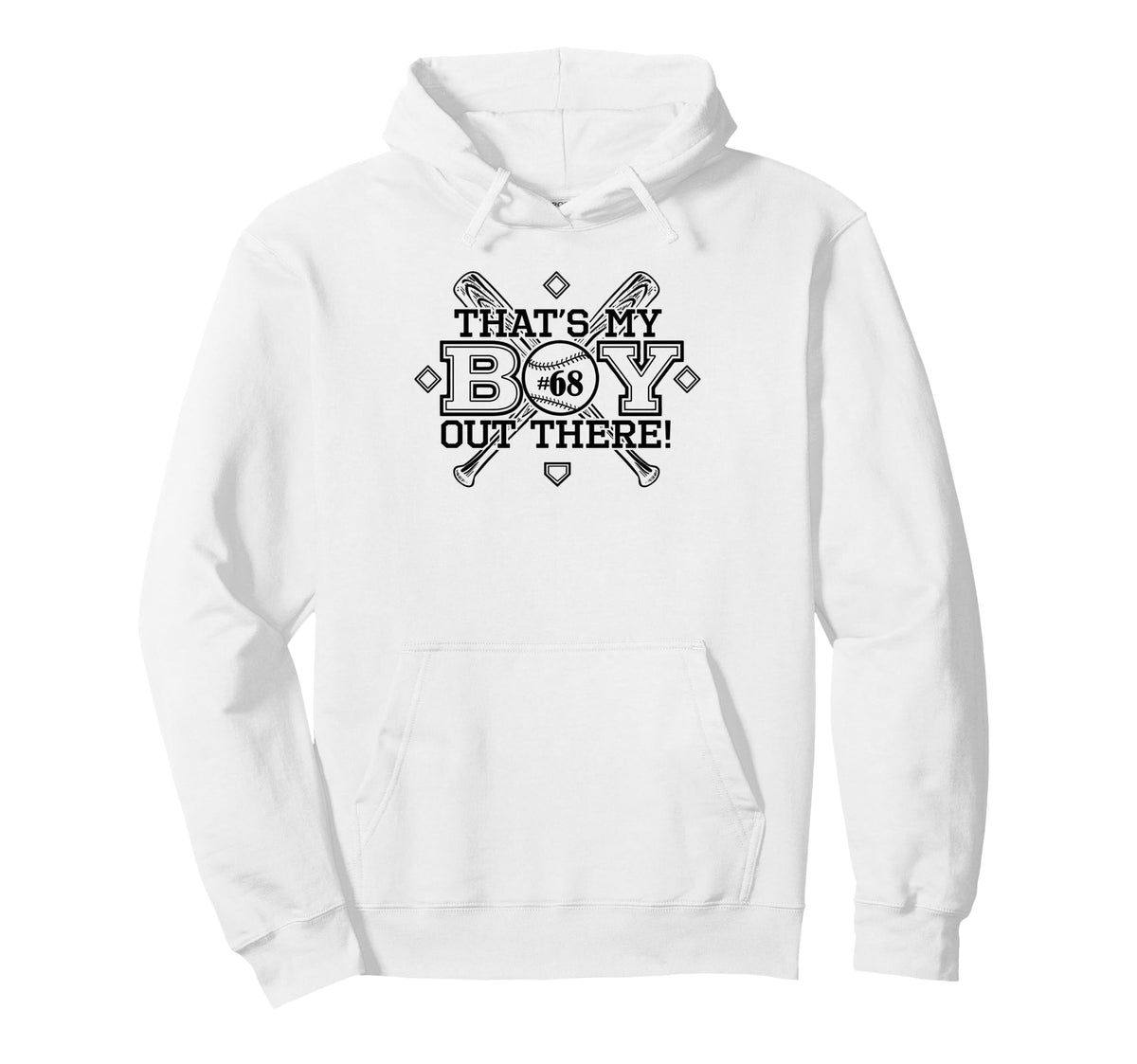 Baseball Mom Dad Thats My Proud Parent Hoodie - Custom Art Print Men Women