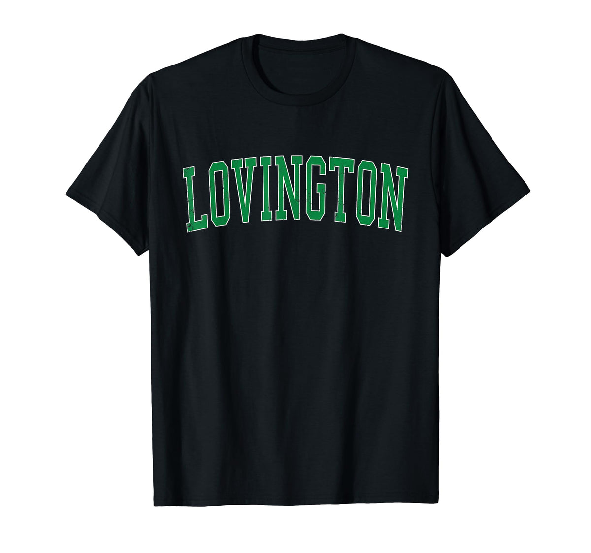 Lovington Nm Distressed Green T-Shirt - Casual Everyday Wear Men Women
