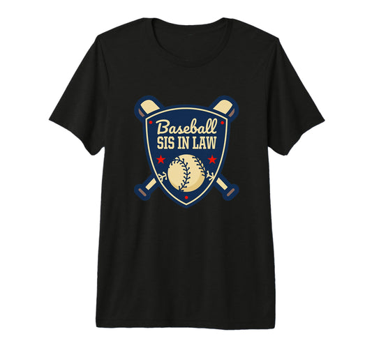 Baseball Sis Law Matching Family T-Shirt - Novelty Apparel Men Women