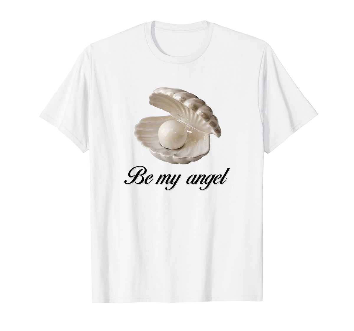 Clam Coquette Girlcore Y2K Aesthetic T-Shirt - Casual Everyday Wear Unisex