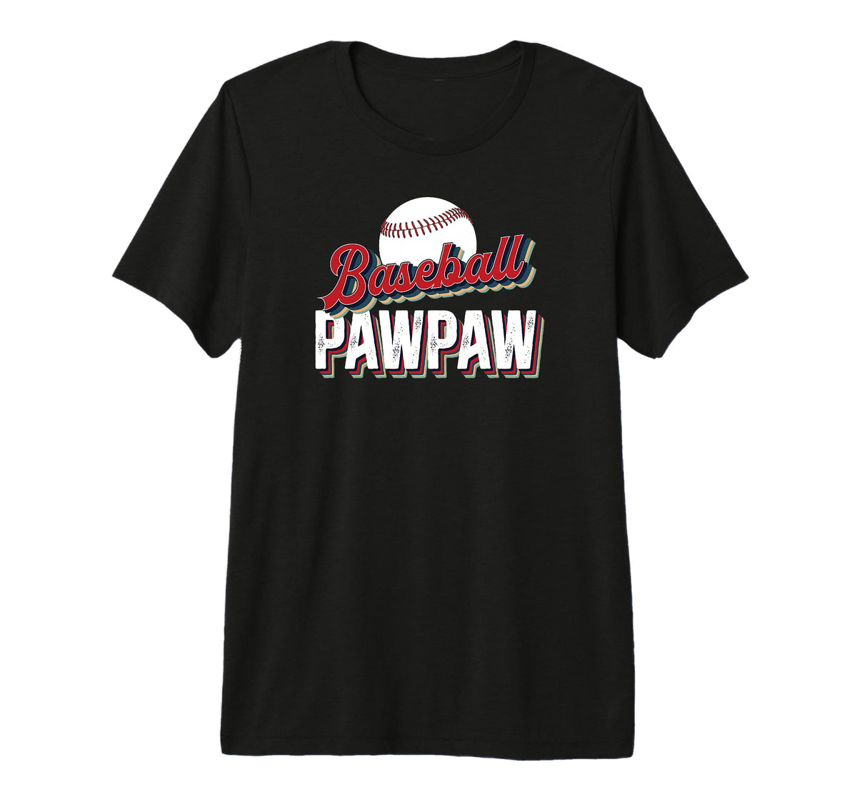 Mens Baseball Pawpaw Proud Pawpaw T-Shirt - Minimalist Print Unisex