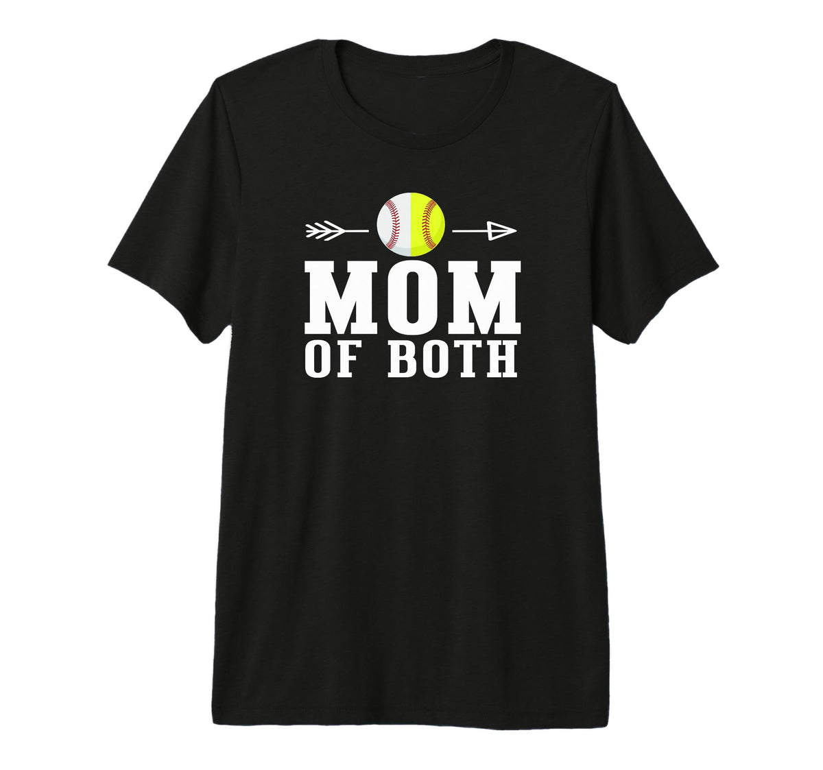 Mom Both Baseball And Softball Player T-Shirt - Streetwear Style Men Women