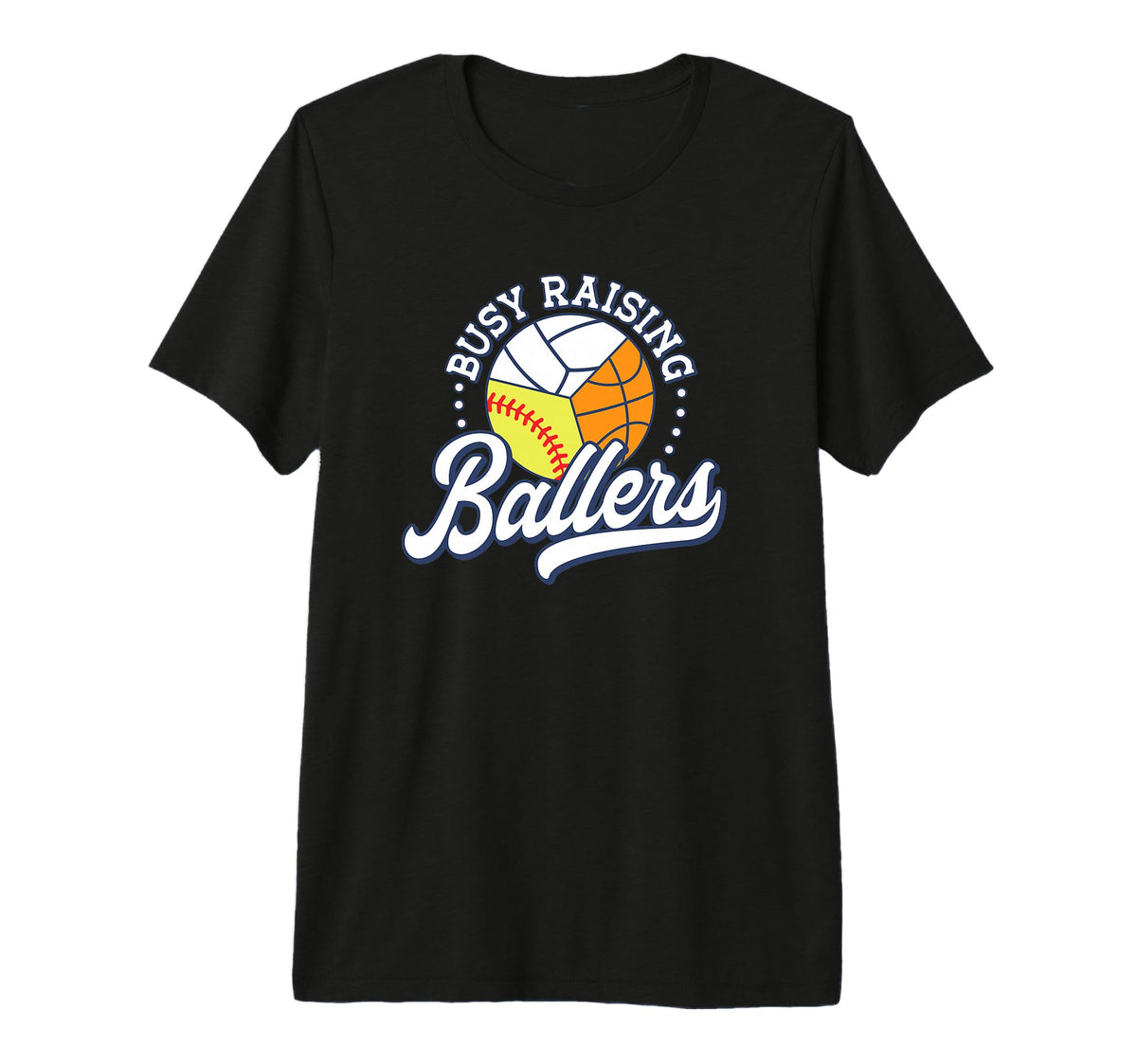 Busy Raising Ballers Volleyball T-Shirt - Trendy Graphic Men Women