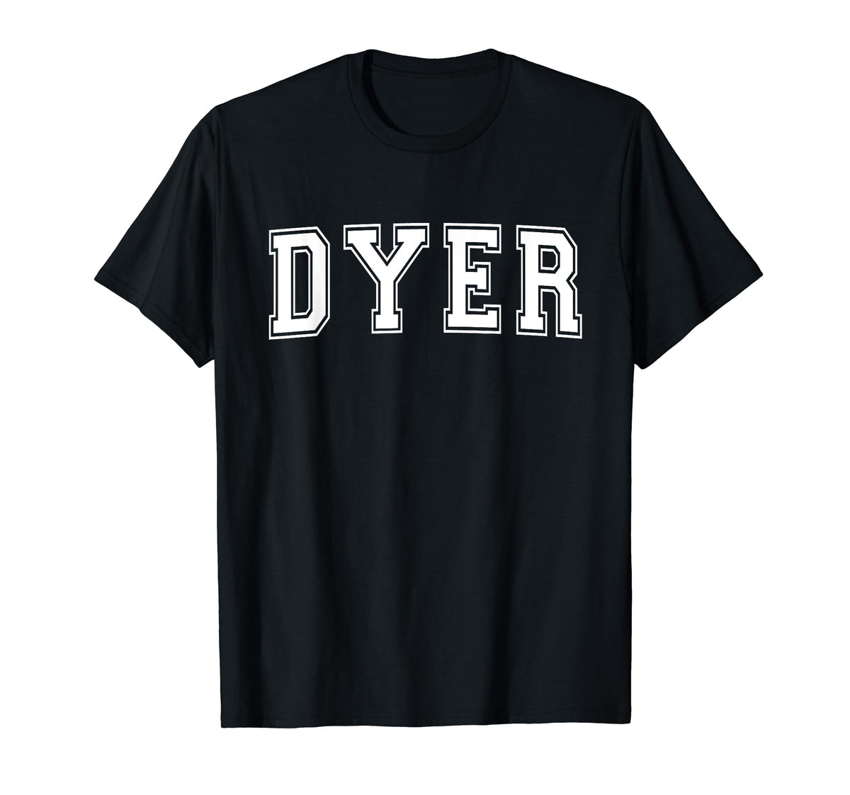 Dyer Indiana Usa Sports Varsity T-Shirt - Trendy Graphic for Adults