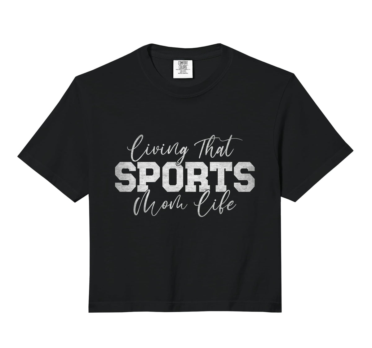 Living That Sports Mom Life Sports Sweatshirt - Graphic Print for Adults