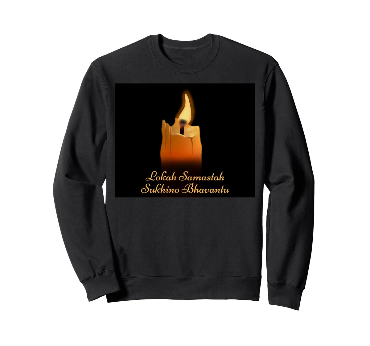 Lokah Samastah Sukhino Bhavantu Sweatshirt - Aesthetic Graphic for Adults