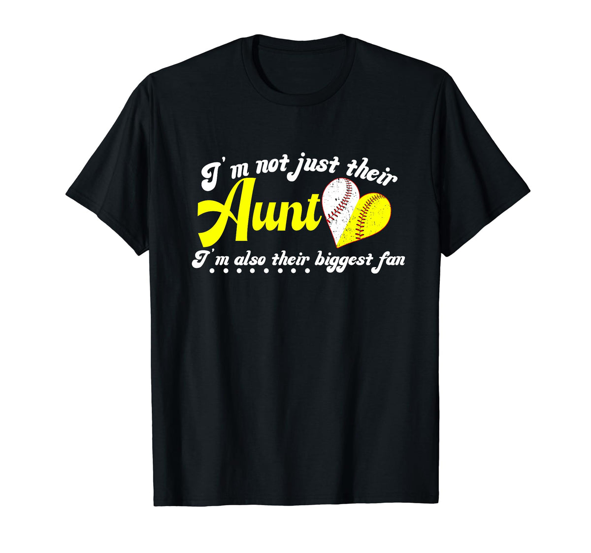 Their Biggest Fan Softball T-Shirt - Casual Everyday Wear Men Women