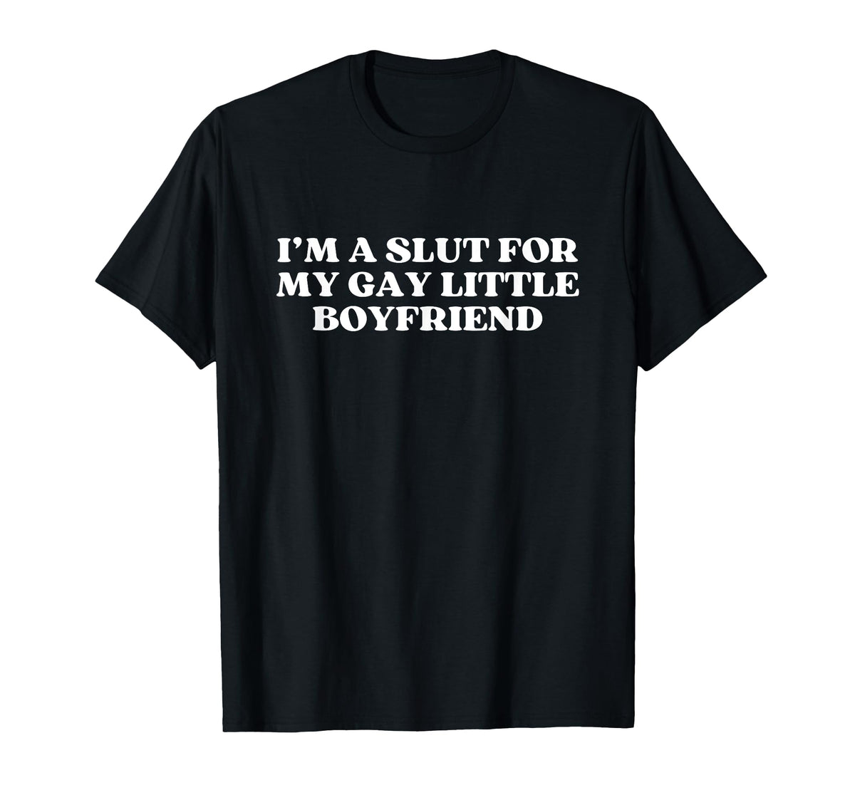 Im Slut My Gay Little Boyfriend Y2K T-Shirt - Graphic Print Unisex