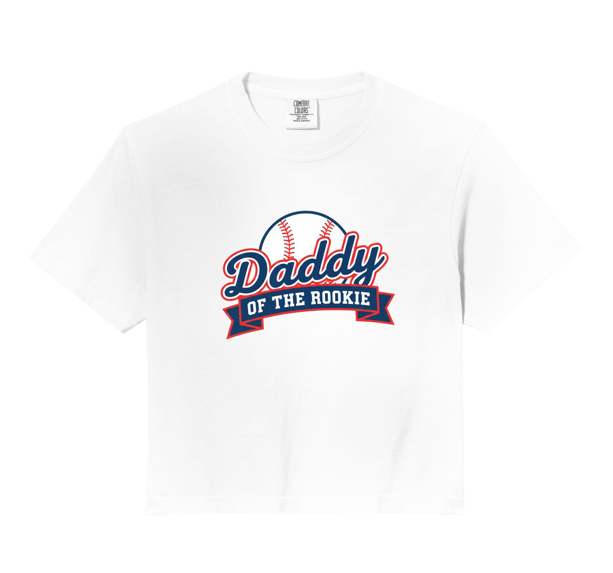 Dad Daddy Rookie Baseball Comfort Colors Hoodie - Streetwear Style Unisex