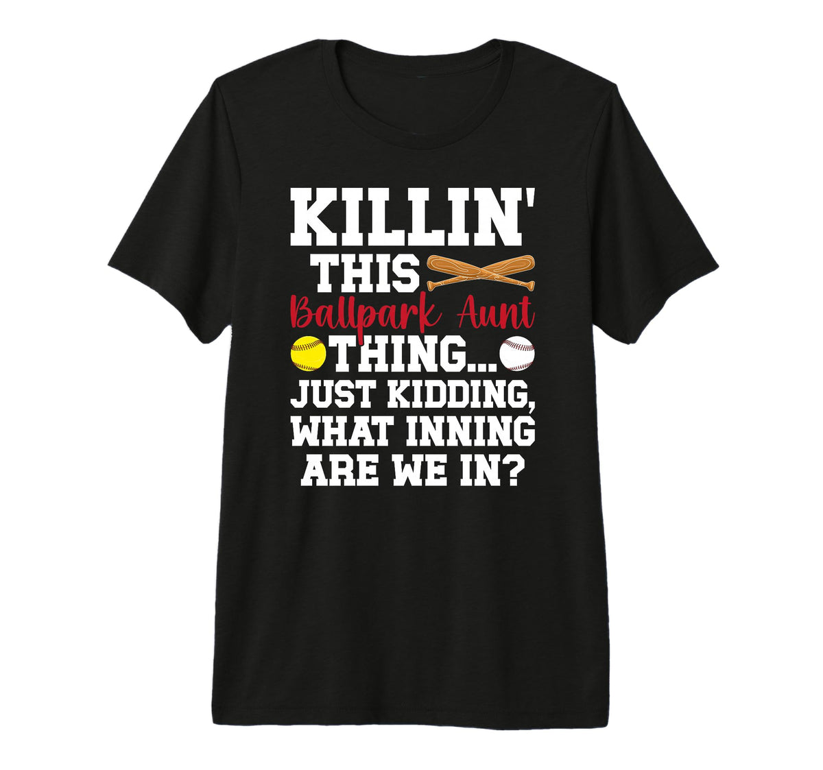 This Ballpark Aunt Thing Baseball T-Shirt - Streetwear Style Men Women