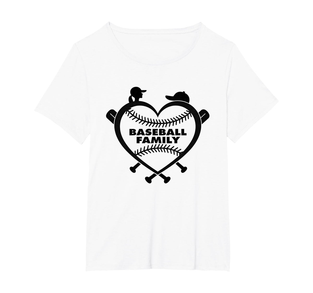 Baseball Family Sister Heart Love Fan T-Shirt - Unique Graphic Unisex