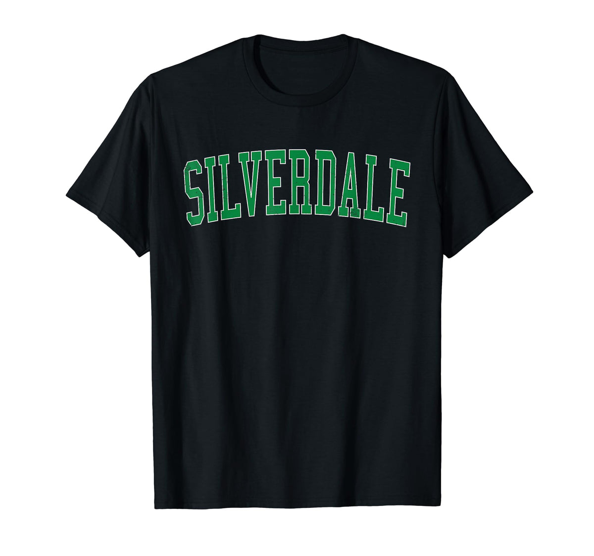 Silverdale Wa Distressed Green T-Shirt - Streetwear Style for Adults