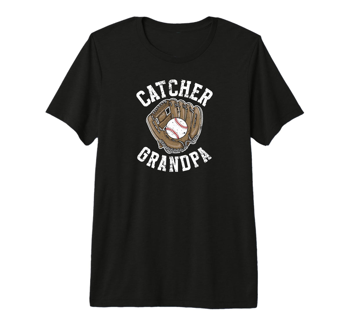 Mens Baseball Catcher Grandpa Proud T-Shirt - Fun Novelty Design Men Women