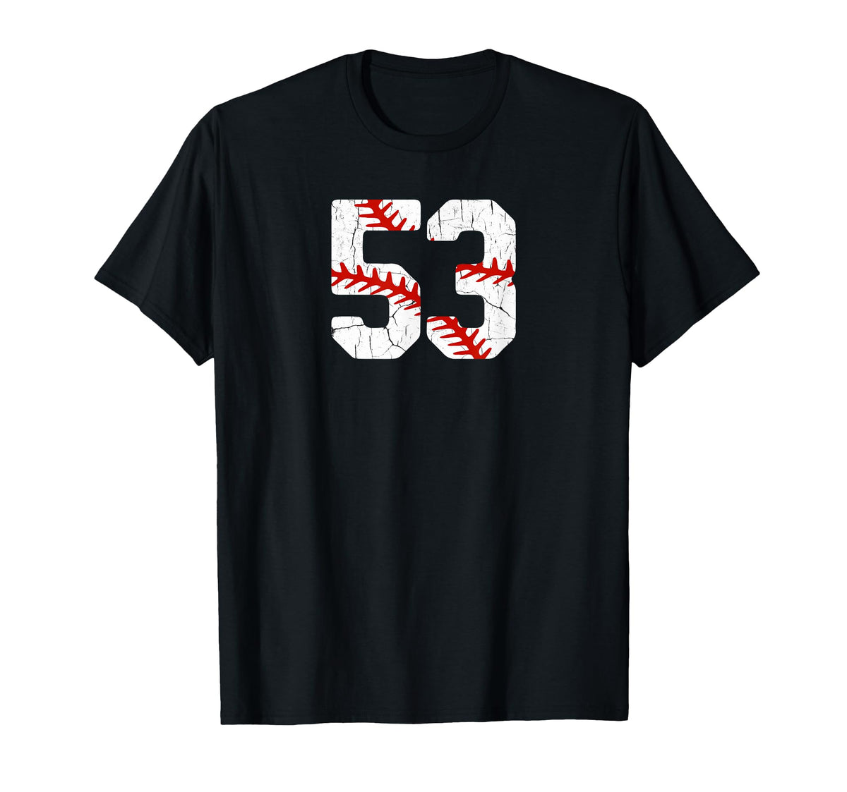 Baseball Player Jersey Number 53 53 T-Shirt - Streetwear Style Men Women