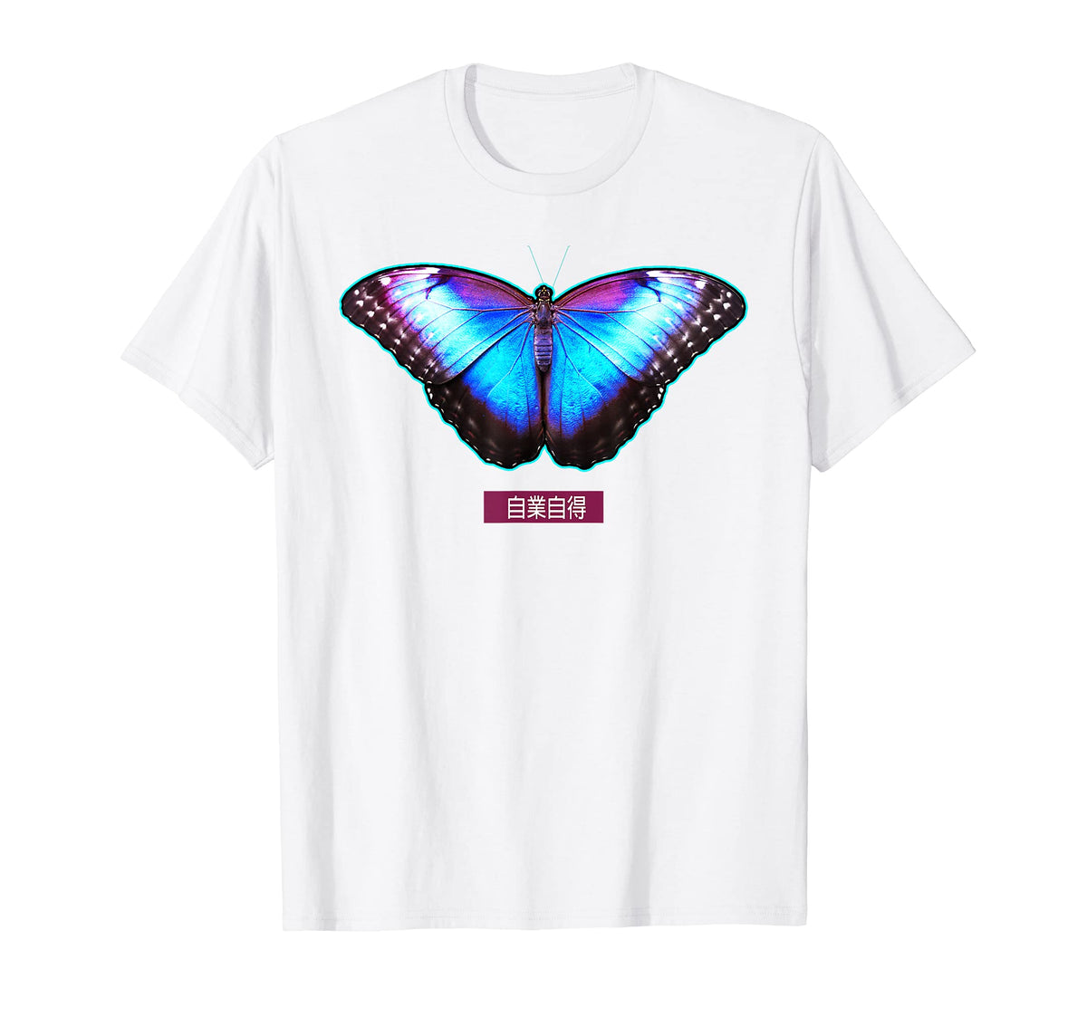 Butterfly Japanese Streetwear 80S 90S T-Shirt - Aesthetic Graphic Unisex