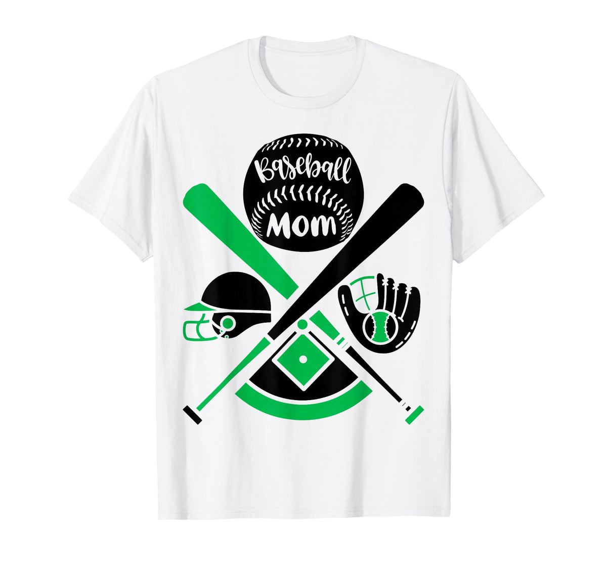 Baseball Mom Sports Mother Mom Sport Game T-Shirt - Unique Graphic Unisex