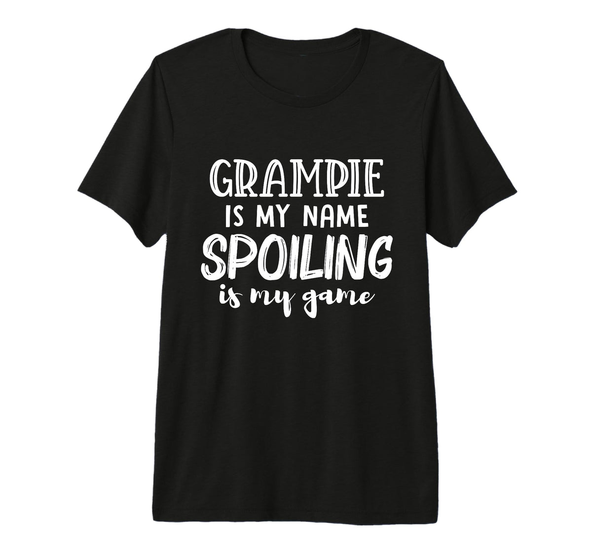 Mens Grampie Is My Name Spoiling T-Shirt - Casual Everyday Wear Men Women