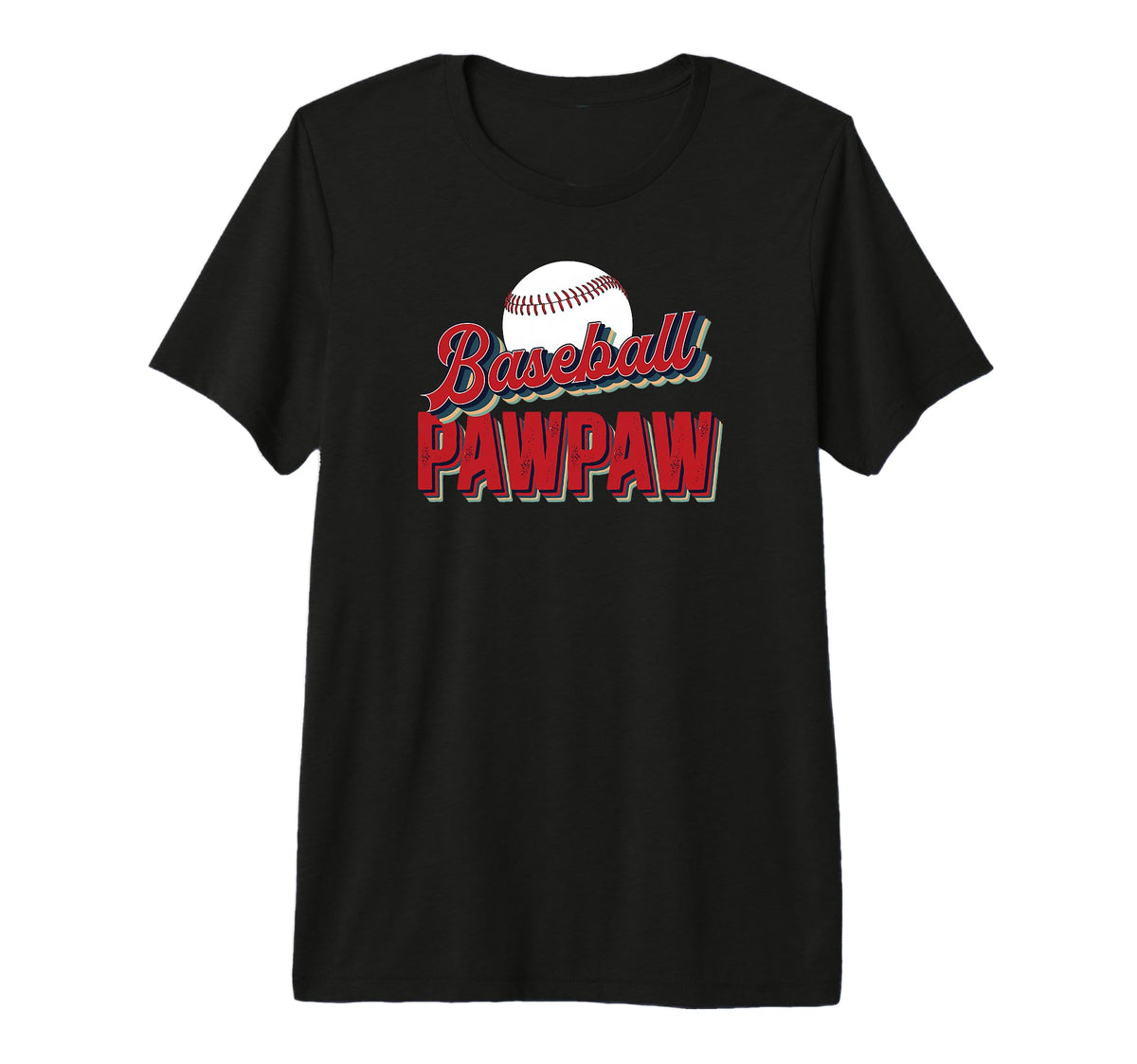 Mens Baseball Pawpaw Proud Pawpaw Baseball T-Shirt - Graphic Print Unisex