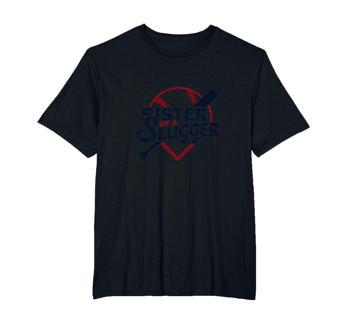 Baseball Sister Sister Slugger Sports T-Shirt - Unique Graphic Men Women